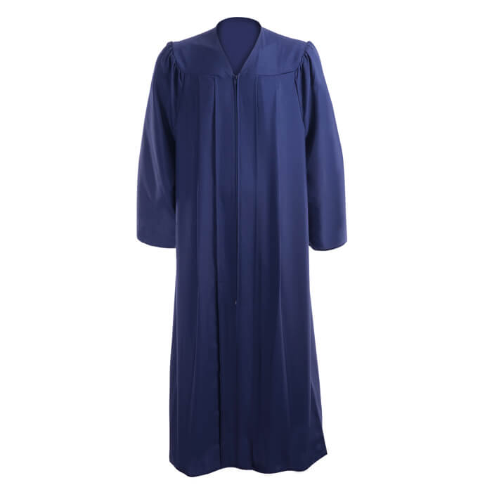 Graduation Gown Navy Blue - Caps and Gowns